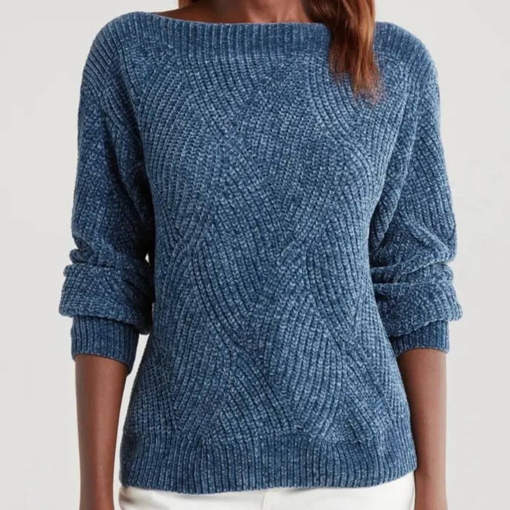 Tommy Bahama Knit Women's Shell St Luna Sweater Size XS/TP Light Blue Soft - Picture 1 of 9